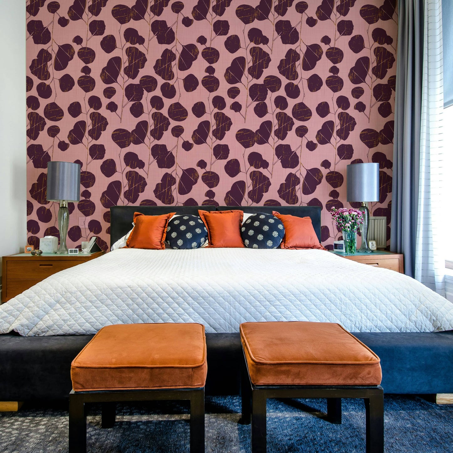 Boho Jewel Tone elegant wall covering