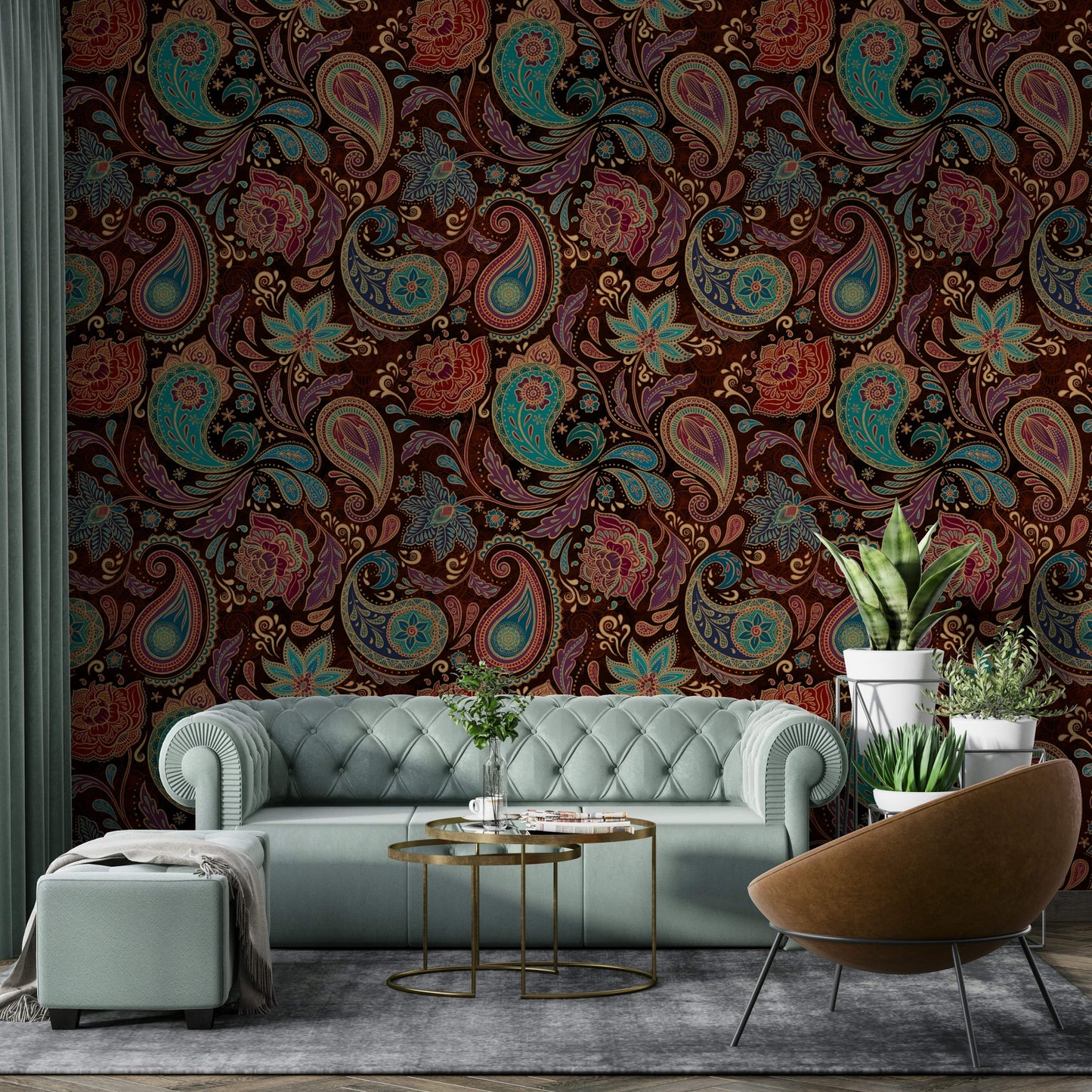 The overall mood is one of quiet opulence and artistry.
