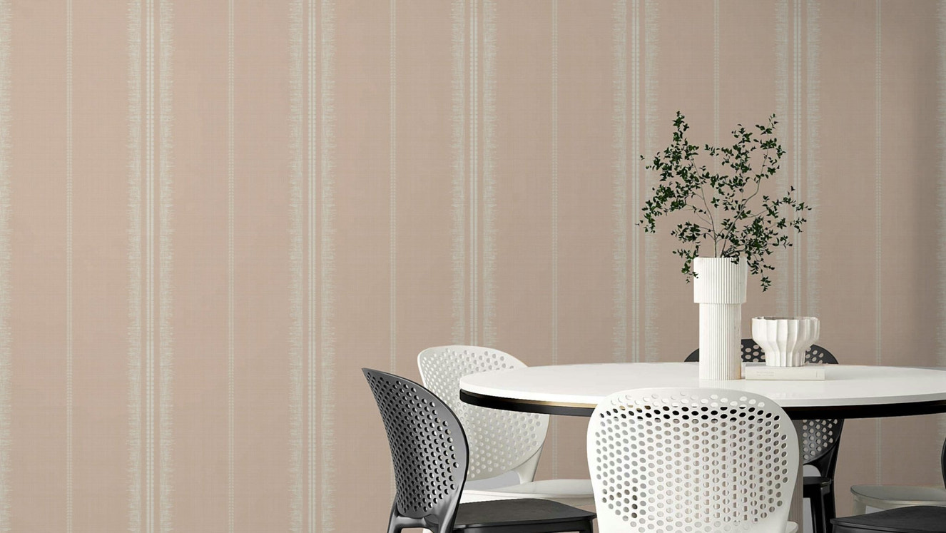 Boho Stripes Satin wallpaper for modern, elegant decor

