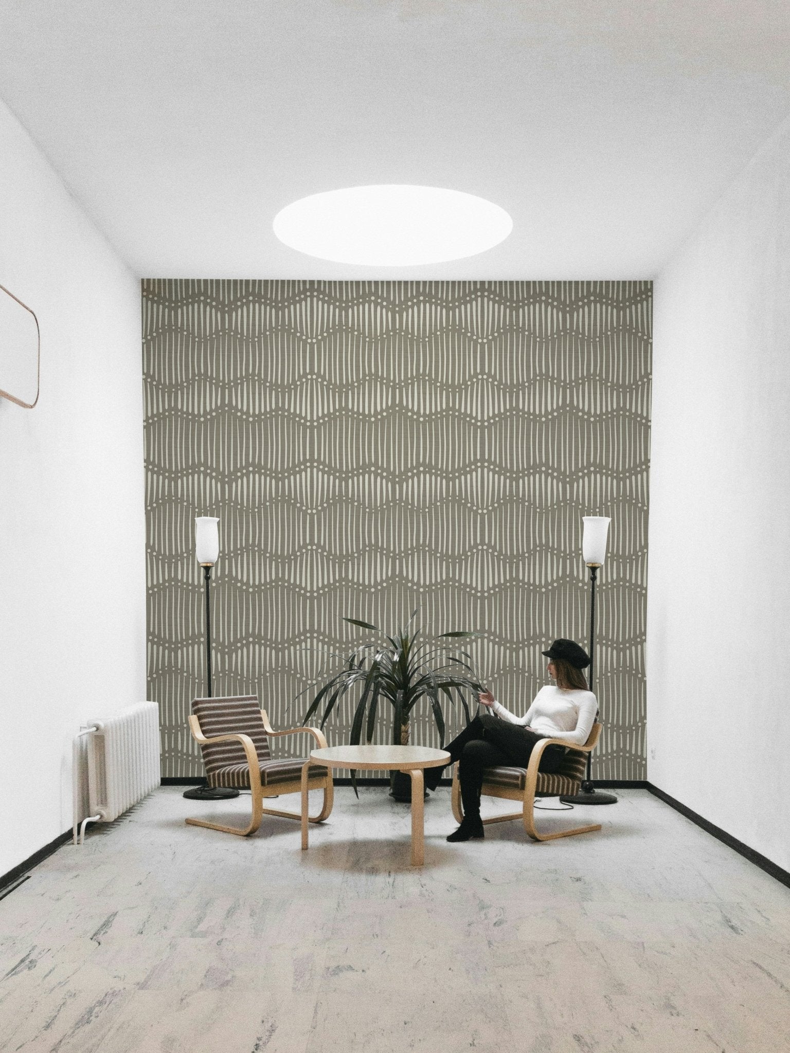 The design has a layered, textured look with no sharp lines.

