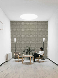 The design has a layered, textured look with no sharp lines.

