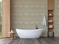 The design has a layered, textured look with no sharp lines.

