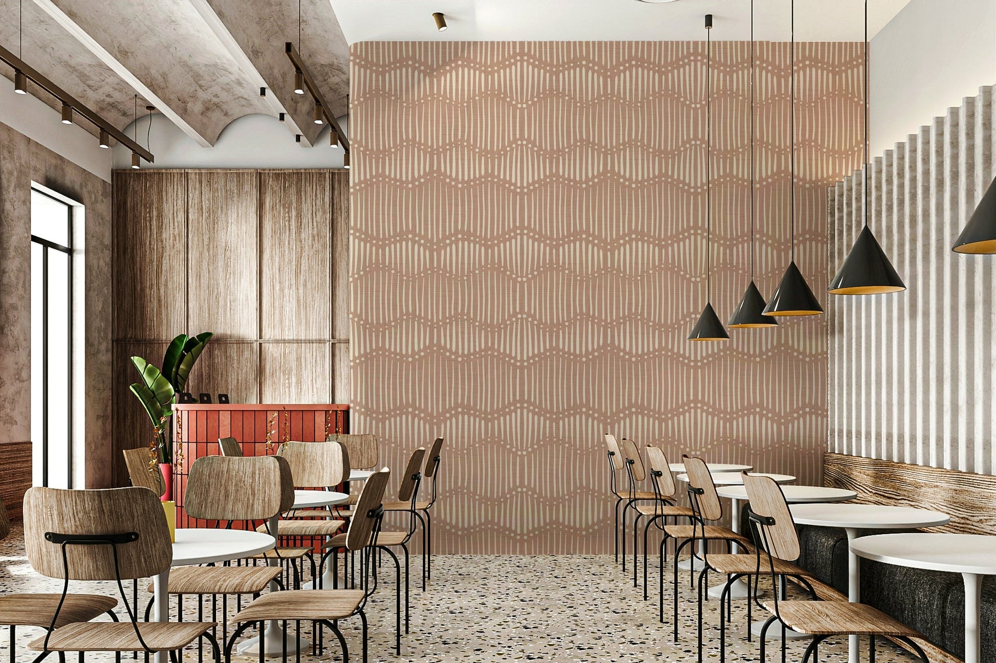 The design has a layered, textured look with no sharp lines.

