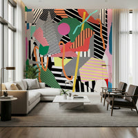 A classic abstract design wallpaper for walls.