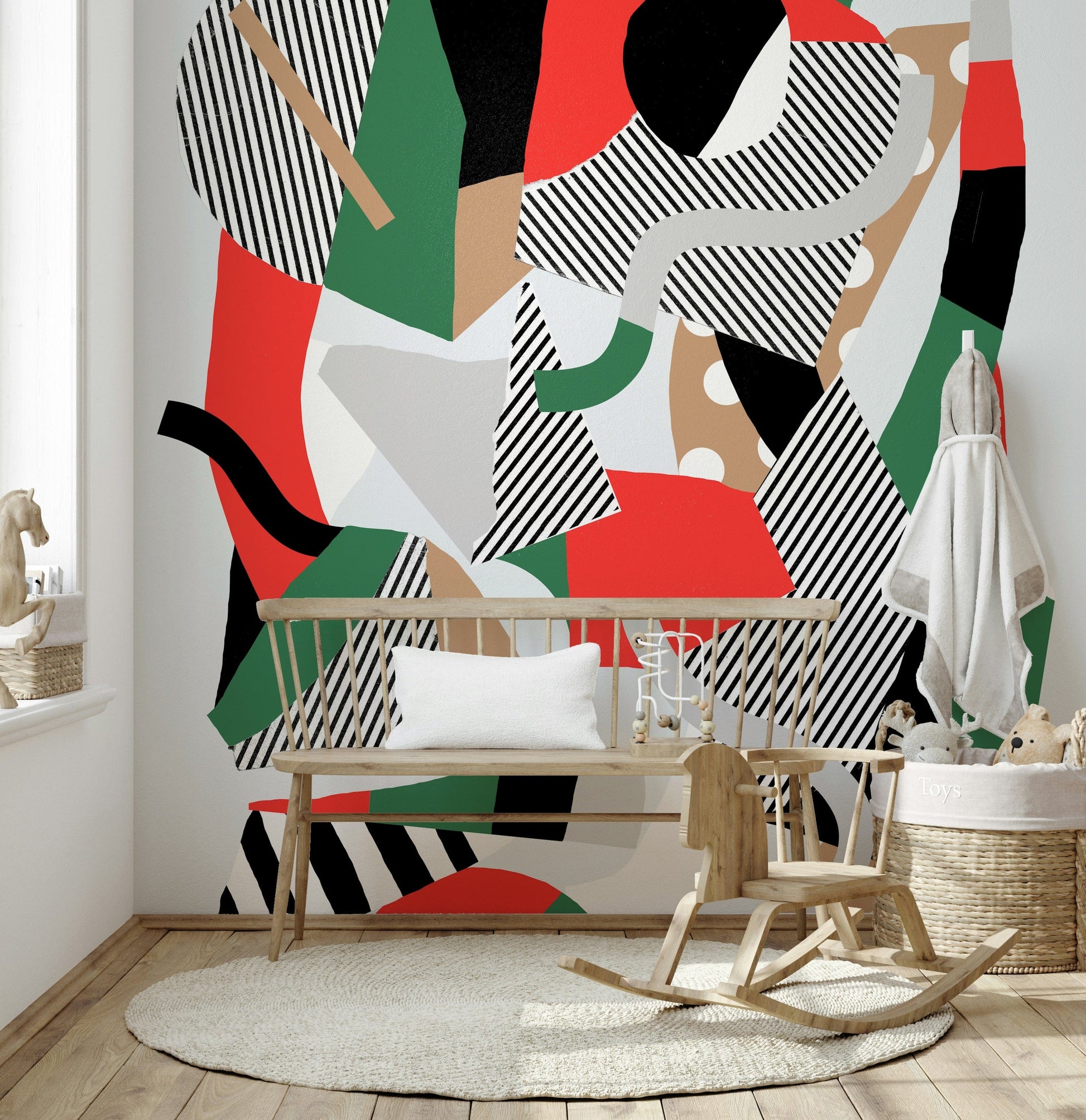 An artistic tomato juice mural on minimalist wallpaper.

