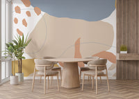 Abstract Vector Shape Wallpaper Mural - Giffywalls