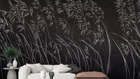 Dark Artistic Reeds Wallpaper

