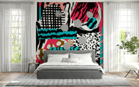 A beautiful abstract art wallpaper mural depicting subtle motion.

