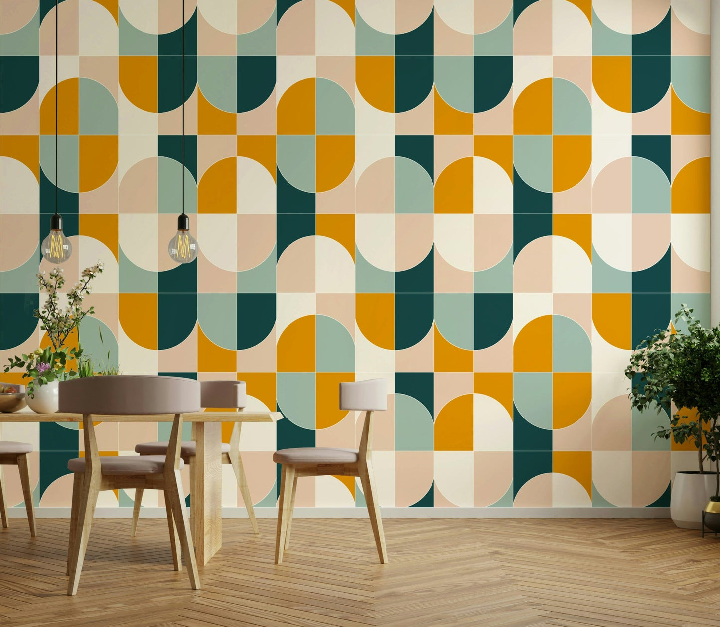 Unique and abstract geometric pattern.

