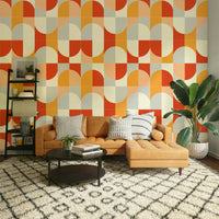 Dynamic geometric tile pattern.

