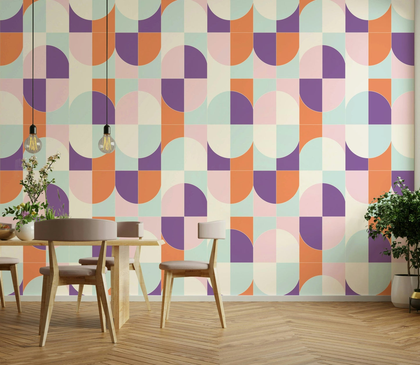 Unique and abstract geometric pattern.

