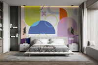 Contemporary Bold Geometric Wall Mural

