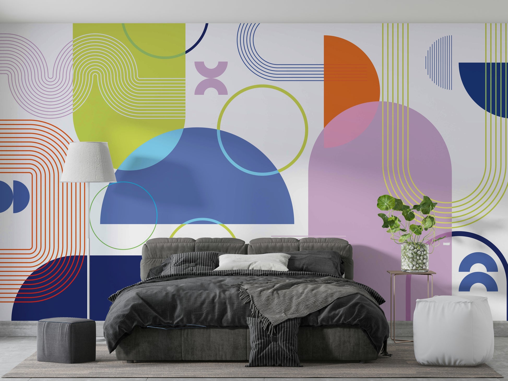 Abstract Bold Geometric Wall Art Pattern


