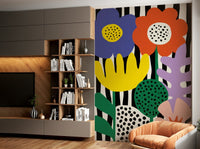 Bold abstract blooms for creative home decor

