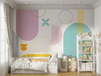 Abstract Bold Minimalist Wall Art Mural

