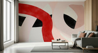 A contemplative modern design wallpaper mural for a feature wall.


