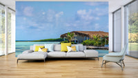 Bonaire Coast wallpaper for a living room.

