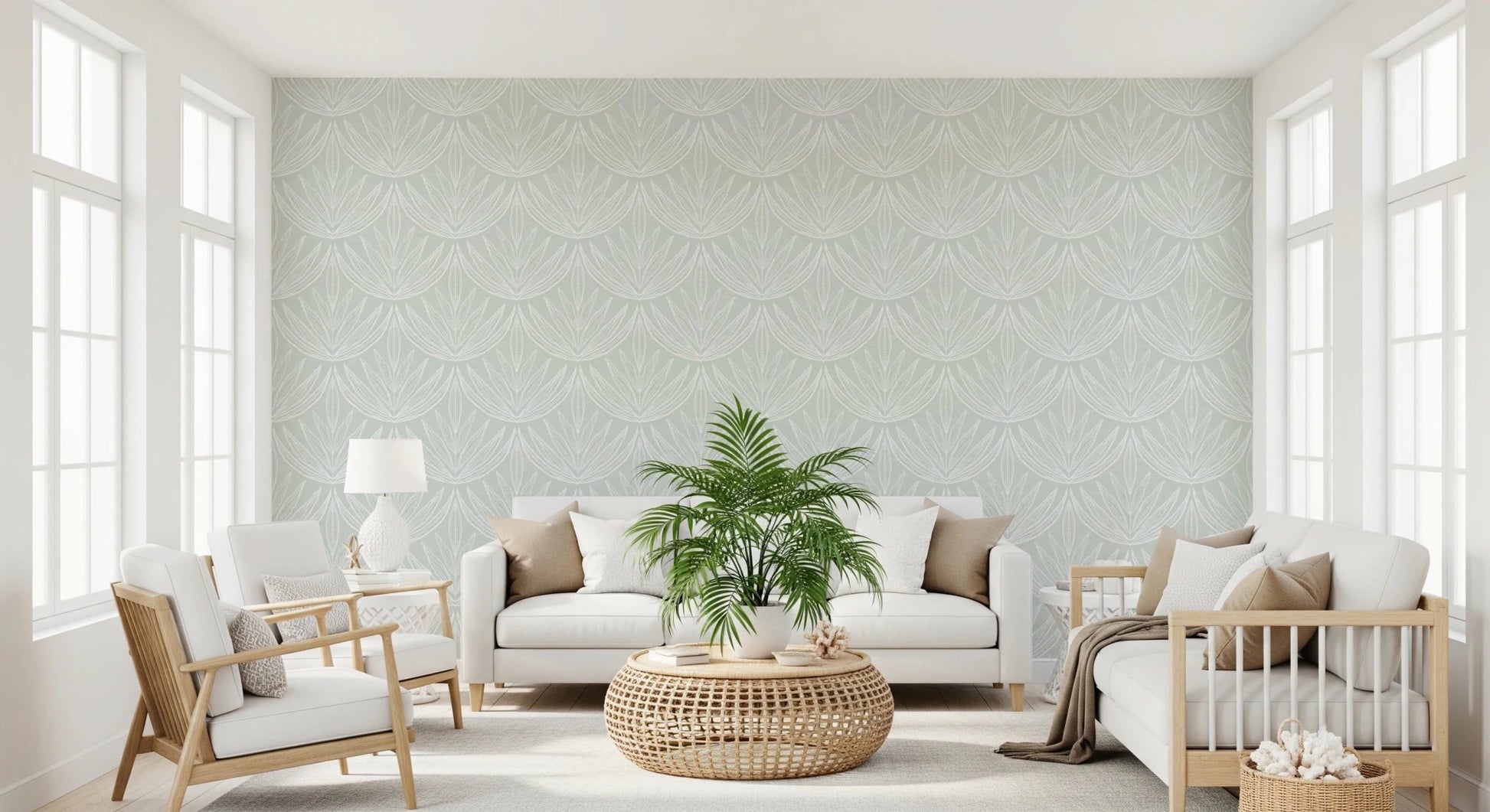 Botanical Breeze Wallpaper⁠