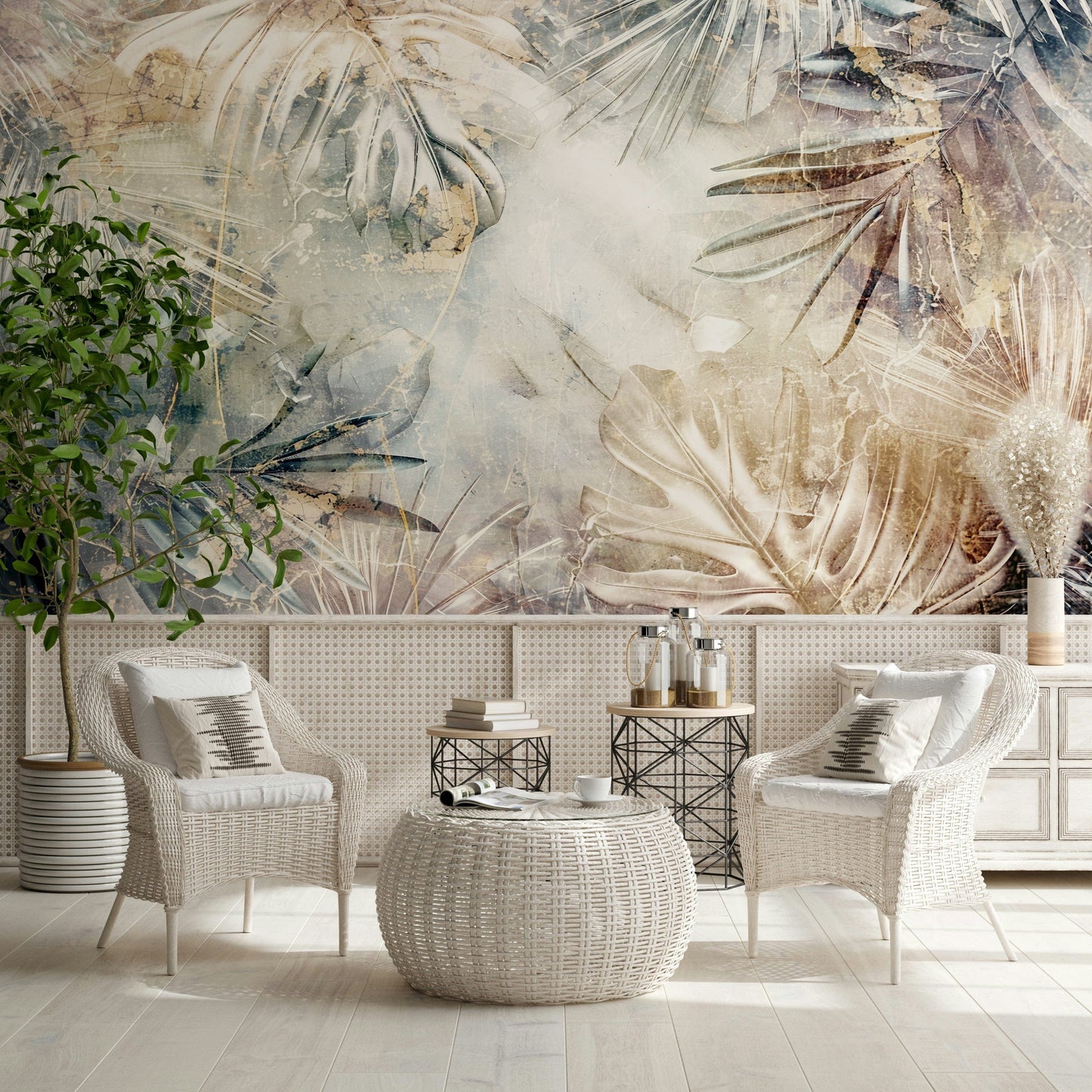 Ethereal Foliage Wall Mural - 2792249