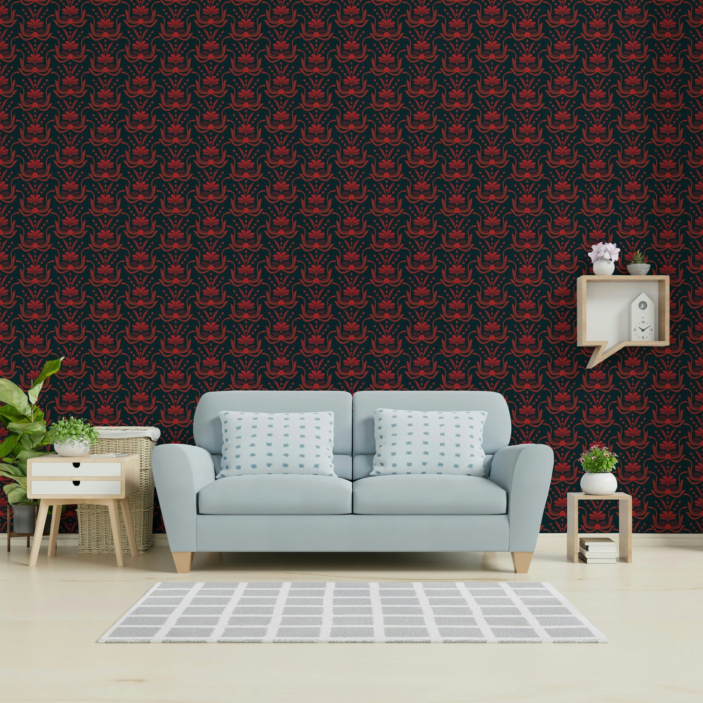 Stylized Botanical Damask