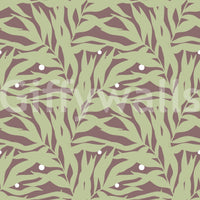 Botanical Echo Scattered Leaves Wallpaper⁠
