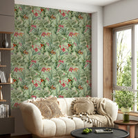 Elegant floral wallpaper for peaceful, nature-inspired spaces

