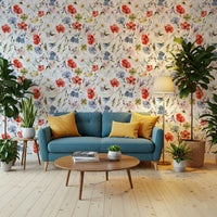 Artistic floral pattern, Botanical Serenity, great choice for refreshing home decor.