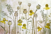 A high-quality serene botanical wall mural for walls.


