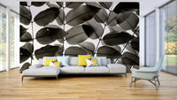 A beautiful serene foliage wallpaper mural for a modern home.

