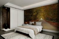 A breathtaking and immersive wall mural.
