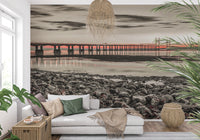 Bridge at Dusk Wall Mural