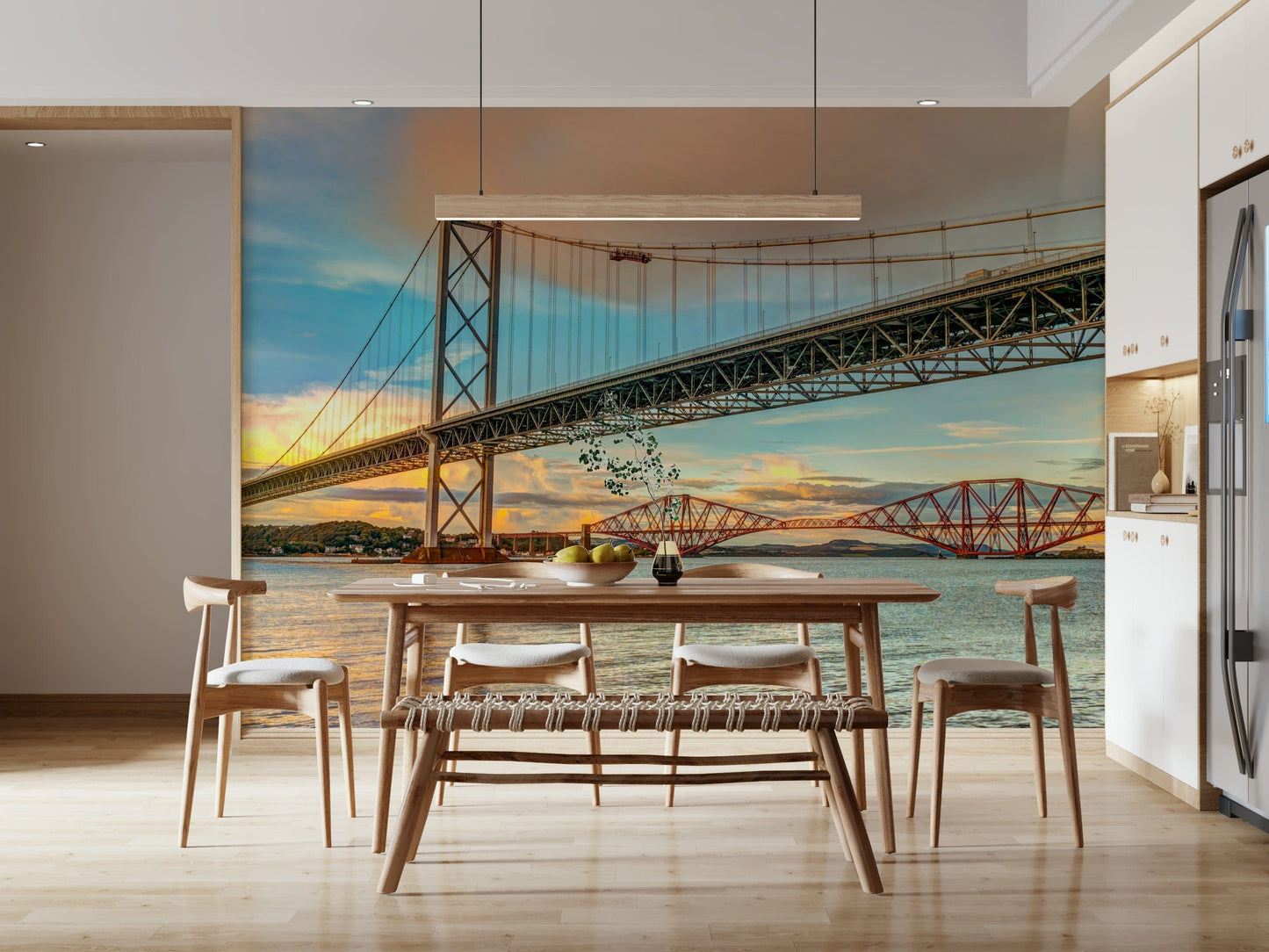 Vast Bridging Sky water reflection wall mural photo art