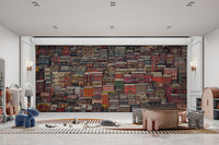 Layered houses in a colorful and compact urban neighborhood design.