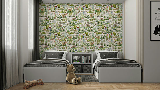 A high-quality print of a cottage garden.

