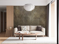 Bronze Paper Collage Wall Mural