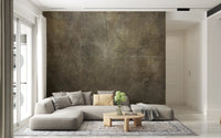 Bronze Paper Collage Wall Mural
