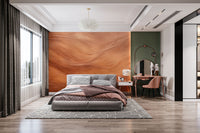 Contemporary brown abstract wallpaper mural for living rooms