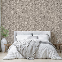 Exotic brown animal dot jewel jungle design for walls

