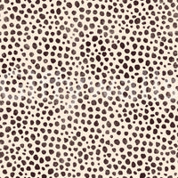 Brown Animal Dot Jewel Jungle wallpaper close-up showing dark brown animal-spot dots on a cream ground