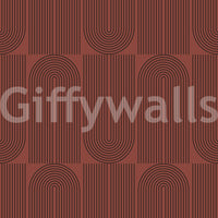 A seamless pattern of flowing lines on a wall

