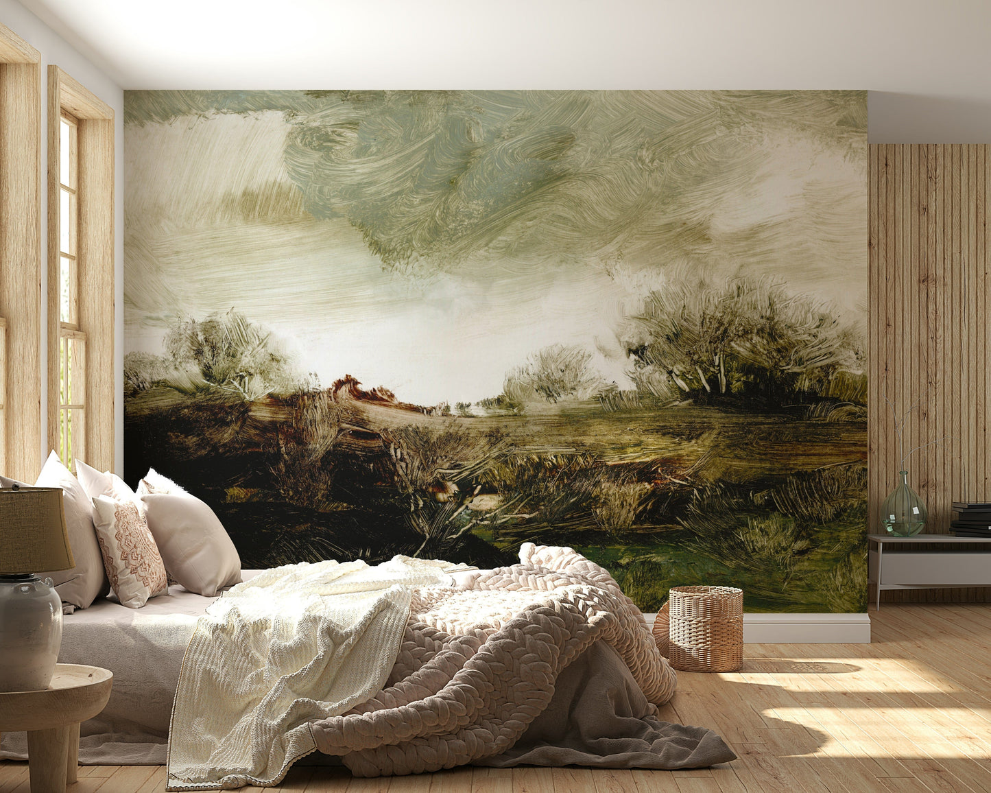 Brushstroke Landscape Wall Mural -2846863