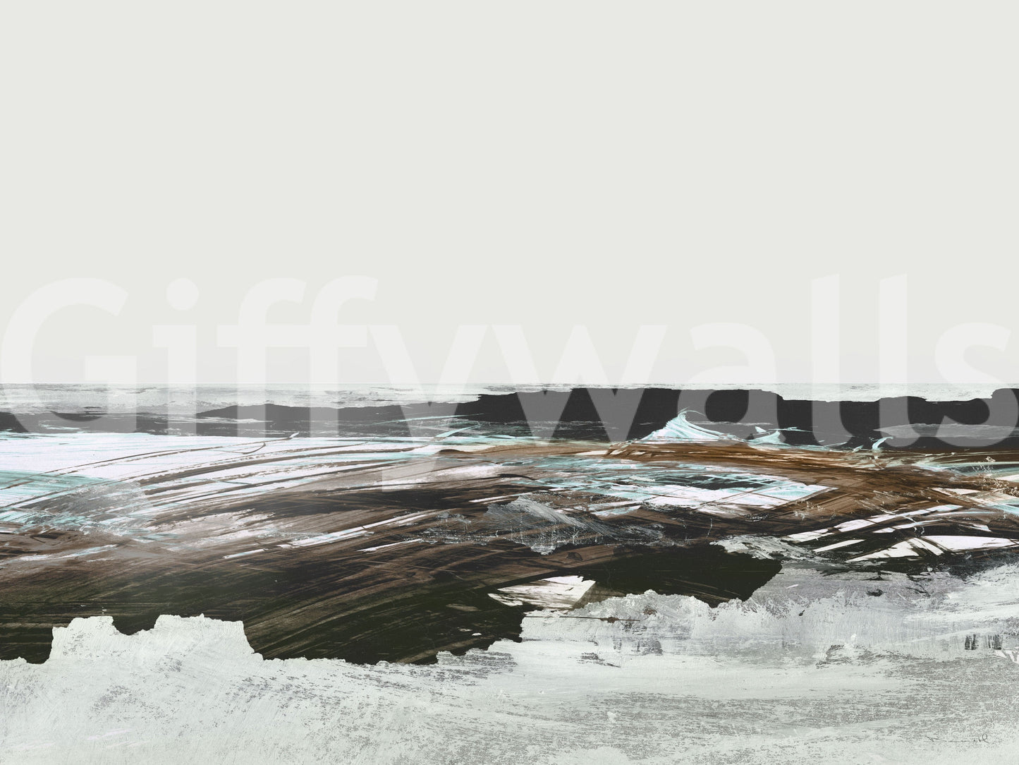 Brushstroke Shore Wall Mural -2861362