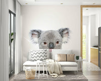 Fun koala mural with bubble gum for kids’ rooms or nurseries.

