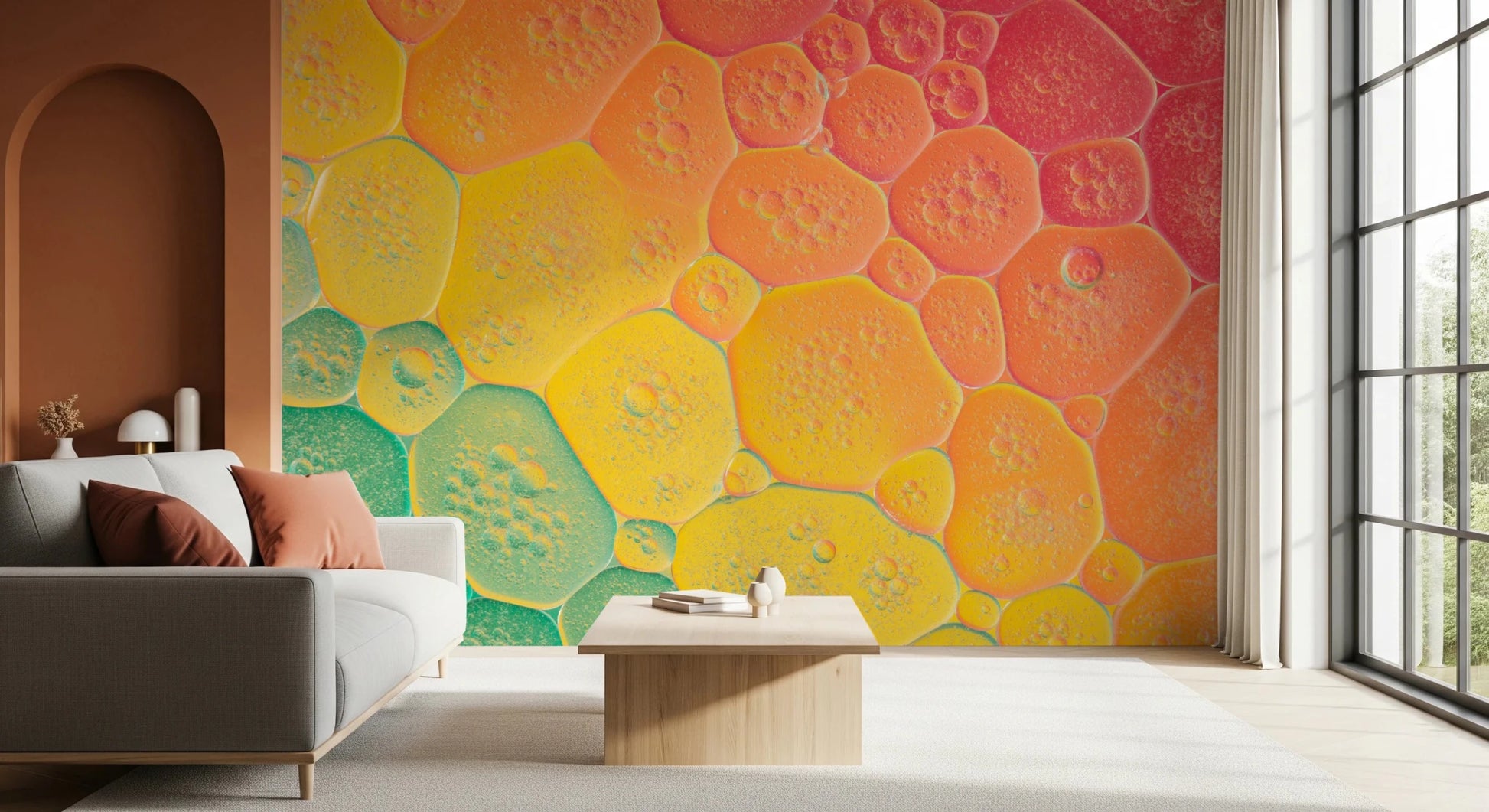 Bubble Kaleidoscope Wall Mural