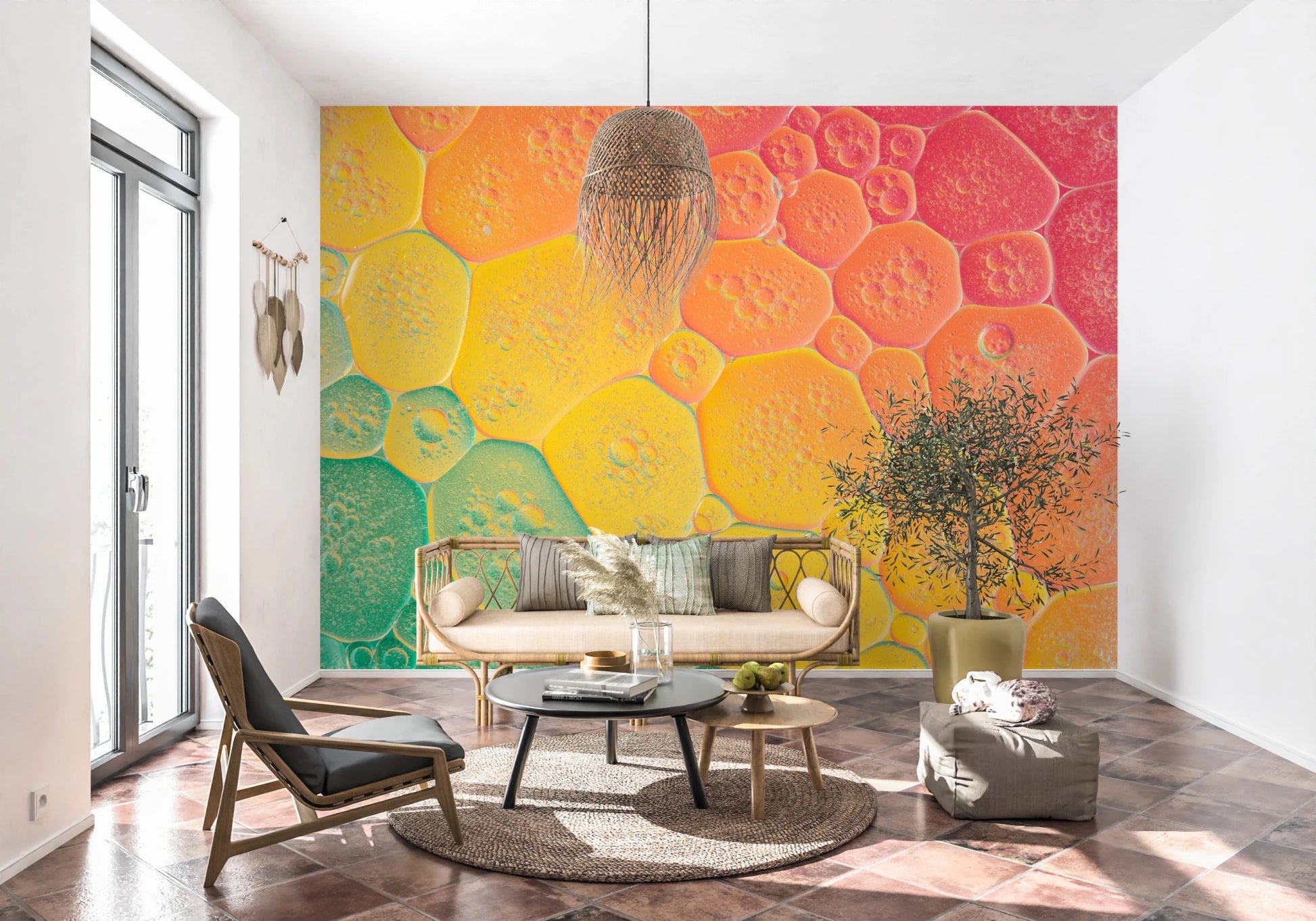 Bubble Kaleidoscope Wall Mural