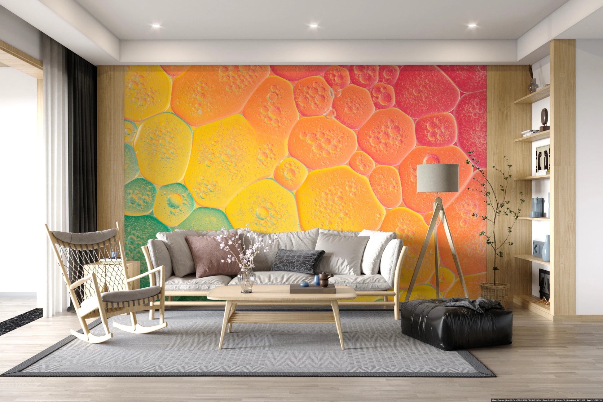 Bubble Kaleidoscope Wall Mural