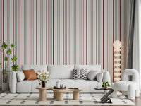 Burgundy Stripe Wallpaper⁠