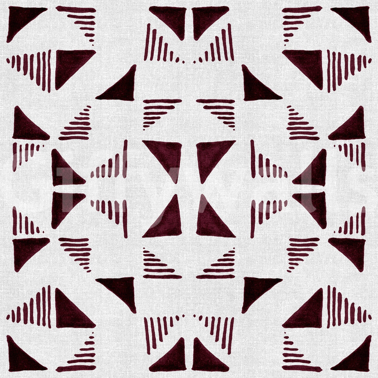 Triangles Composition Burgundy Wallpaper⁠
