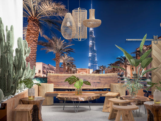 Burj Reflection Wall Mural