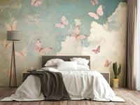 Butterfly Dreams mural for a child's room.

